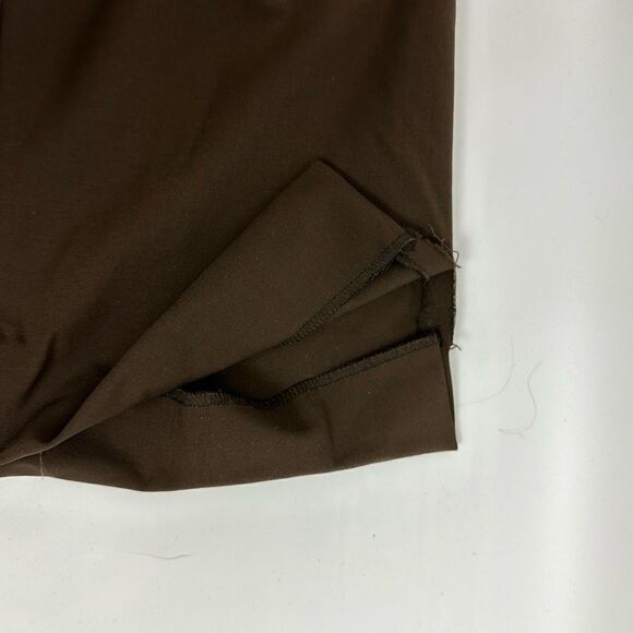 Lafayette 148 New York Irving Wool Blend Trouser Brown Size 10 - Picture 10 of 11